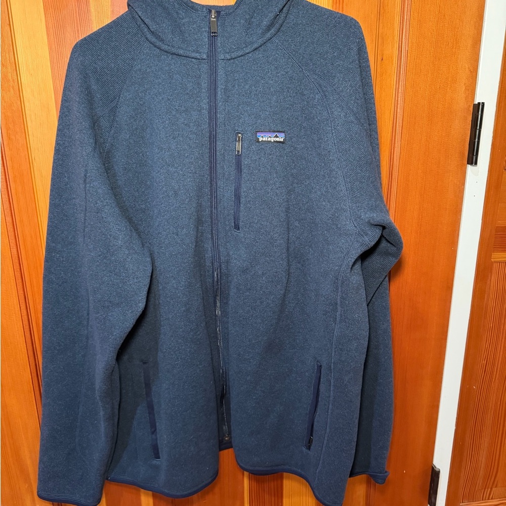 Patagonia Gray Knit Zip-Up Sweater